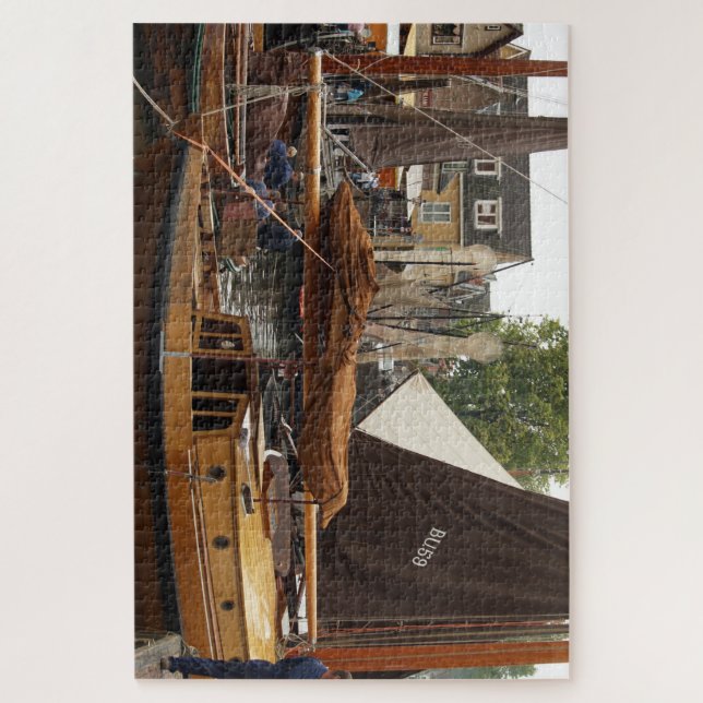 Harbor, wood Fishingboat  (Vertikal)