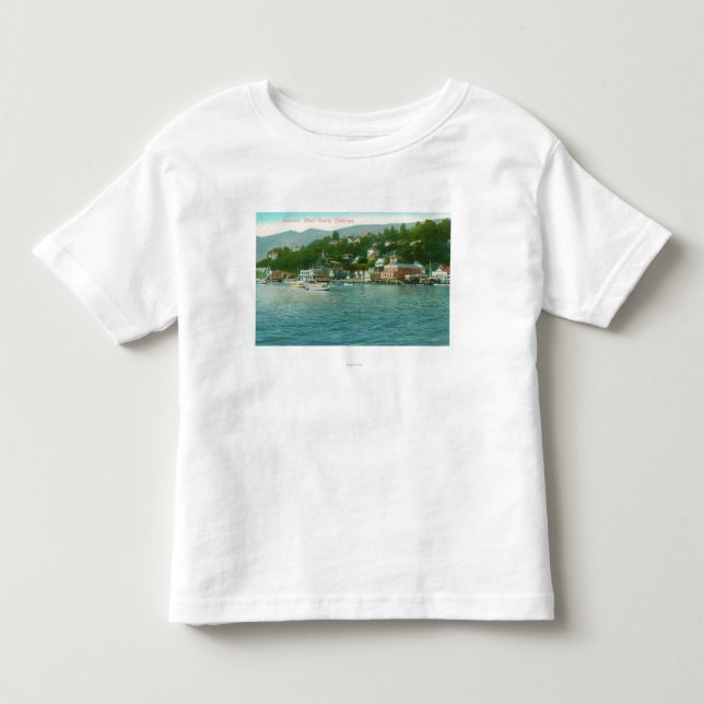 Harborview mit Yachten und Segel-Booten Kleinkind T-shirt (Vorderseite)
