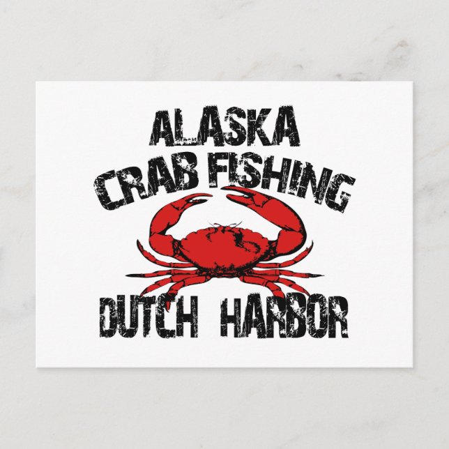 Harbour Alaska Crab Fischen Postkarte (Vorderseite)