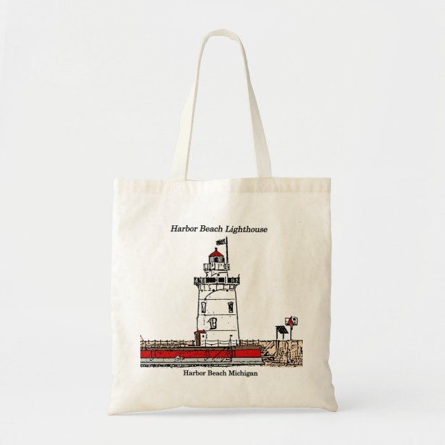 Harbour Beach Lighthouse Design Tasche (Vorne)