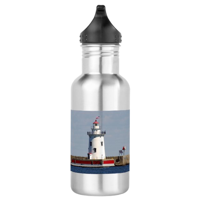 Harbour Beach Lighthouse Wasserflasche (Rechts)