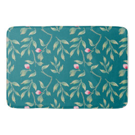 Harbour Blue Floral Bath Mat Badematte