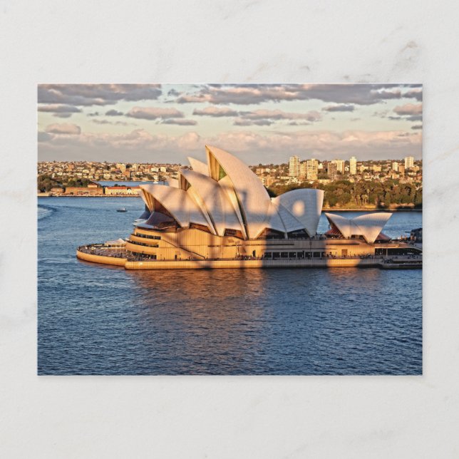 Harbour Bridge Shadow auf der Sydney Oper Postkarte (Vorderseite)