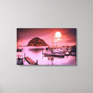 Harbour Hues Malerei Wrapped Canvas Print Leinwanddruck