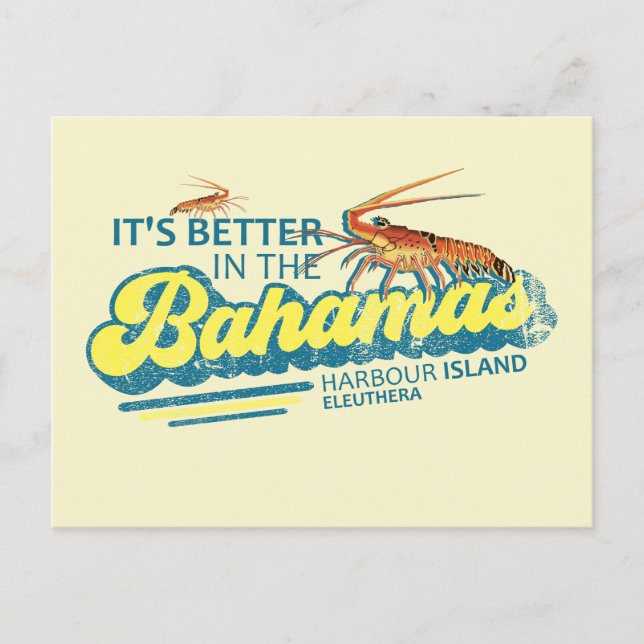 Harbour Island Bahamas Carte postale Vacances Croi (Devant)