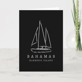 Harbour Island Hamas Yachting Trip Souvenir Boat V Karte