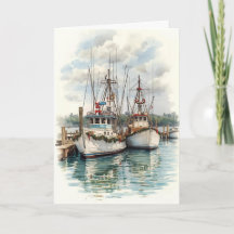 Harbour Lights Holiday - Carte de bateaux côtiers