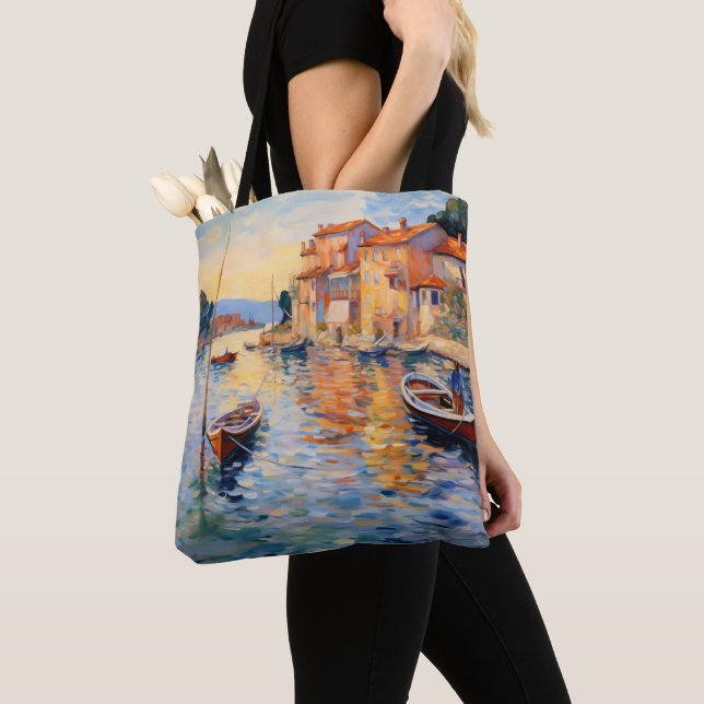Harbour Neo-Impressionismus Tasche (Von Nahem)