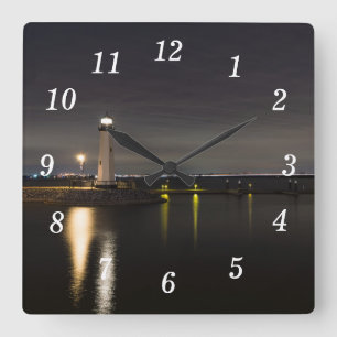 Harbour Rockwall Leuchtturm Wall Uhr