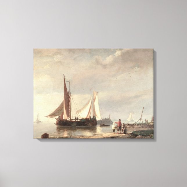 Harbour Scene Leinwanddruck (Vorderseite)