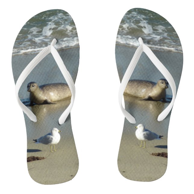 Harbour Siegel in La Jolla California Flip Flops (Fußbett)
