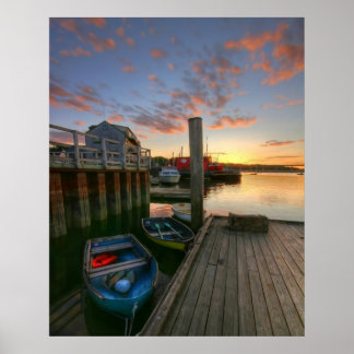 Harbour Sunset Poster