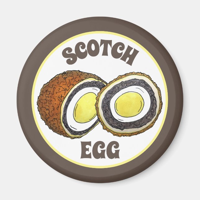 Hard Boiled Scotch Eggs UK British Snack Food Magnet (Vorne)
