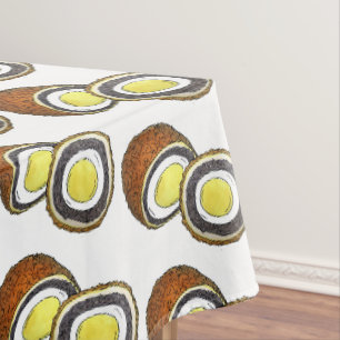 Hard Boiled Scotch Eggs UK British Snack Food Tischdecke
