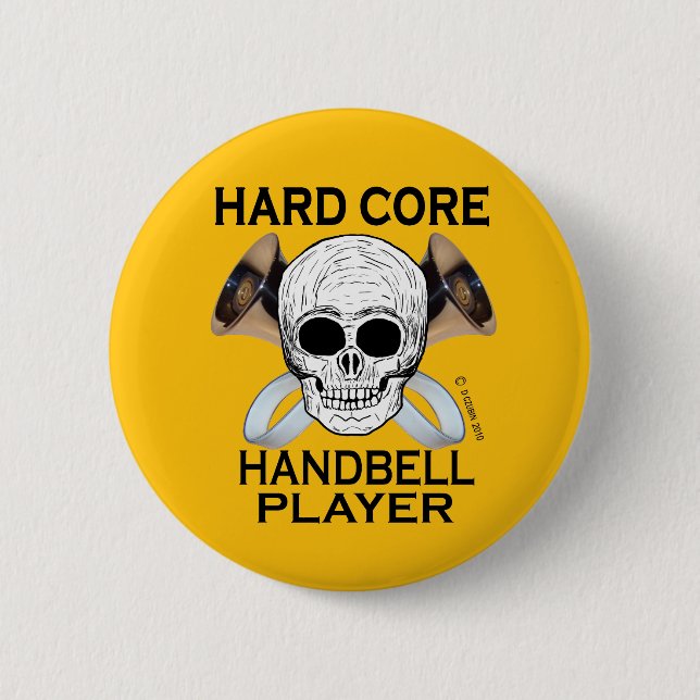 Hard Core Handbell Player Button (Vorderseite)