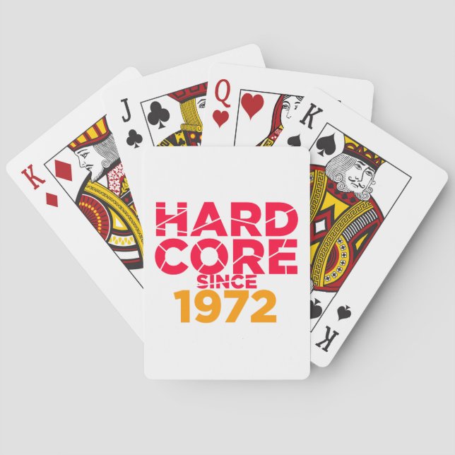 Hard Core seit 1972 Spielkarten (Rückseite)
