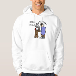Hard Drive Back Up Humorous Hoodie
