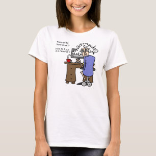 Hard Drive Back Up Humorous T-Shirt