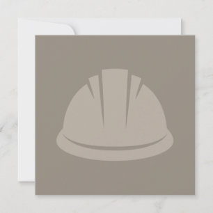 Hard Hat Konstruktion Icon CUSTOM FARBE Feiertagskarte