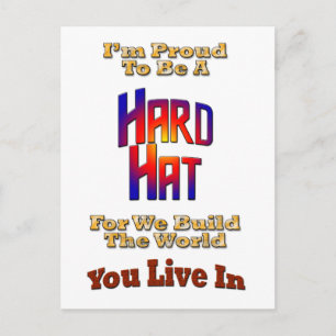 Hard Hat Pride Postkarte