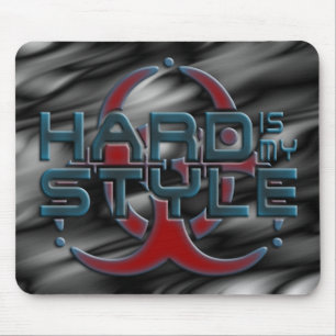 Hard ist mein Stil 3D Schwarzwellen Härte Mousepad