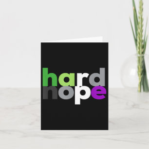 Hard Nope Aroace Pride Lgbtq, Lgbt Aro Ace Aromant Karte