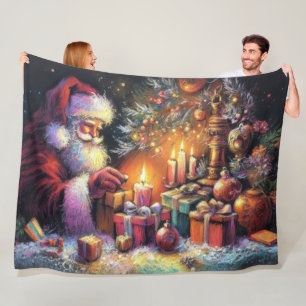 Hard Pastel Zeichne Weihnachtsfeiertag Weihnachtsm Fleecedecke