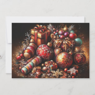 Hard Pastel Zeichne Weihnachtsmotifs Urlaub Feiertagskarte