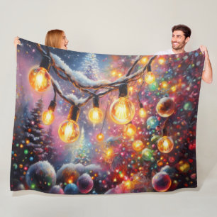 Hard Pastel Zeichne Weihnachtsmotifs Urlaub Fleecedecke