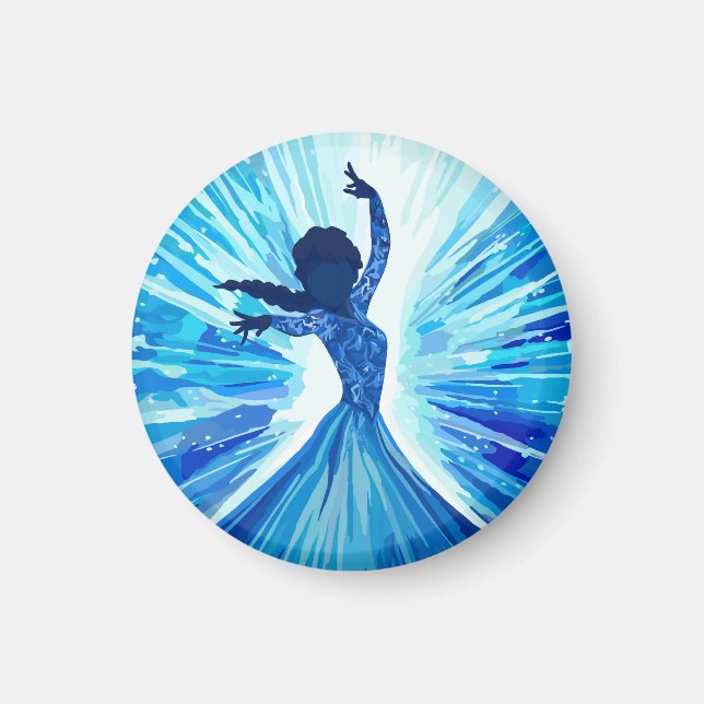 Hard plastic coaster magnet (Vorne)