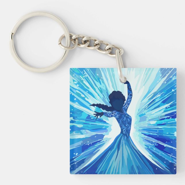 Hard plastic coaster schlüsselanhänger (Vorderseite)