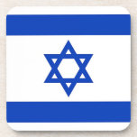 Hard plastic coaster with flag of Israel Getränkeuntersetzer<br><div class="desc">Elegant and patriotic hard plastic coaster with flag of Israel. This product its customizable.</div>