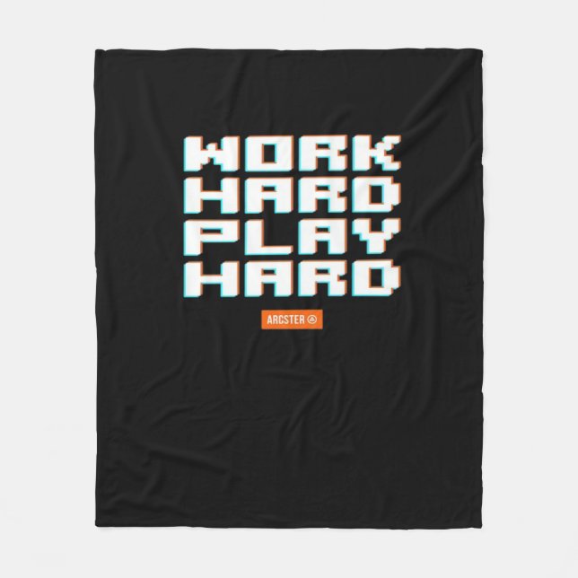 Hard Play Hard Classic Sloth Fleecedecke (Vorderseite)