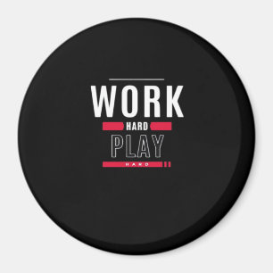 Hard Play Hard Classic Virus Magnet