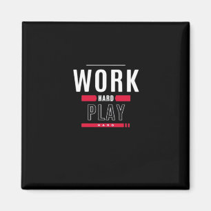Hard Play Hard Classic Virus Magnet