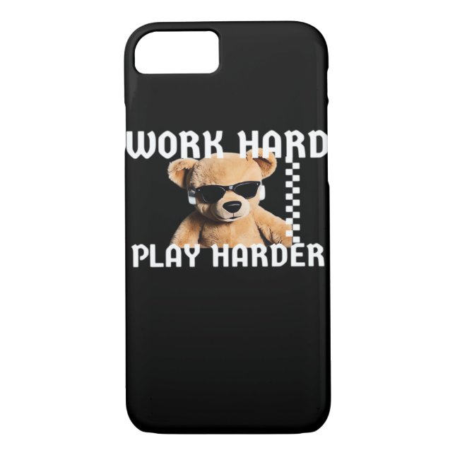 Hard Play - Teddy Bären Classic Case-Mate iPhone Hülle (Rückseite)