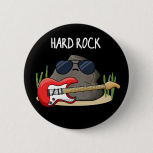 Hard Rock Funny Geology Music Pub Dark BG Button