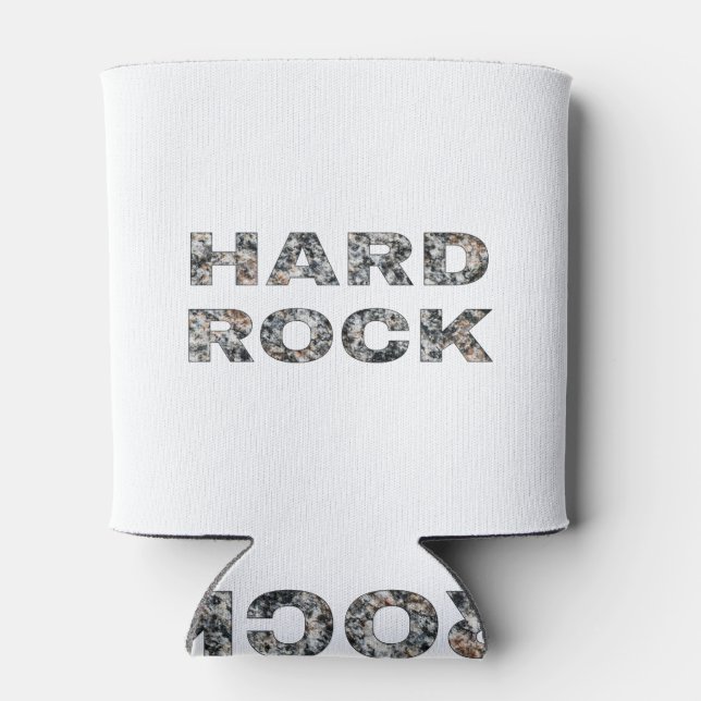 Hard Rock Granit Text Dosenkühler (Rückseite)