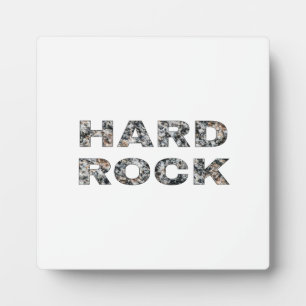 Hard Rock Granit Text Fotoplatte