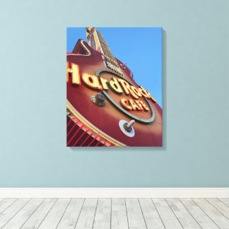 Hard Rock Neon-Schild Las Vegas Leinwanddruck