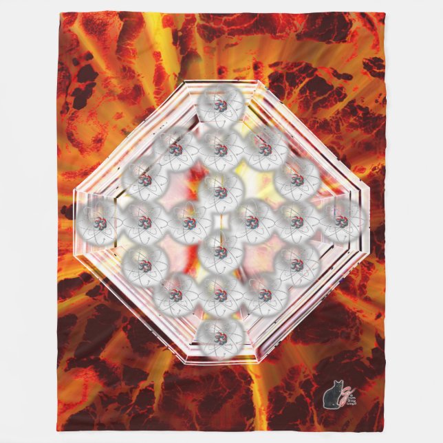 Hard Rock Vertikal Fleecedecke (Vorderseite)