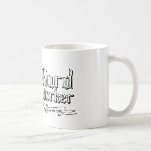 Hard Worker: Ruft die erledigte Aufgabe ab Kaffeetasse