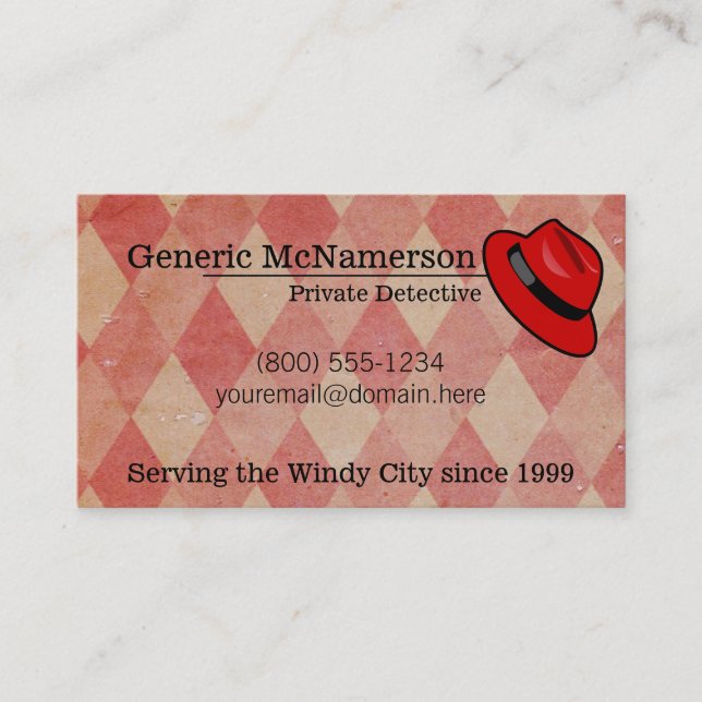 Hardboiled Gritty Business Card mit dem Kalender 2 Visitenkarte (Vorderseite)