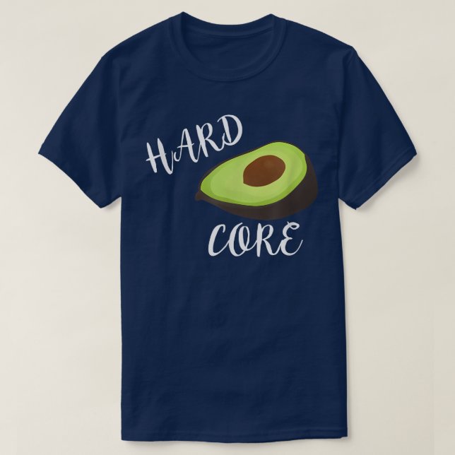 Hardcore Avocado Funny T Shirt (Design vorne)