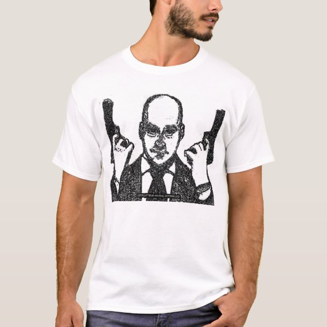 Hardcore Hijackers Salvatore auf Weiß T-Shirt (Vorderseite)