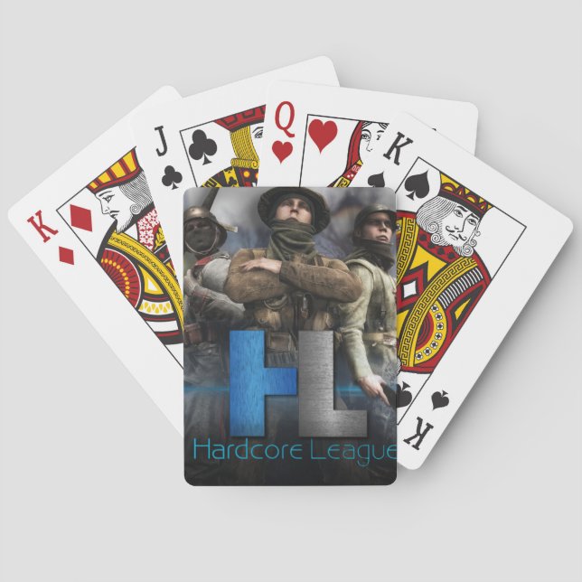 Hardcore-Liga-Gang Spielkarten (Rückseite)