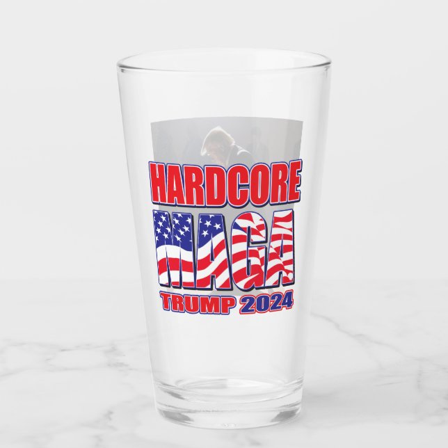 Hardcore Maga Glas (Vorderseite)