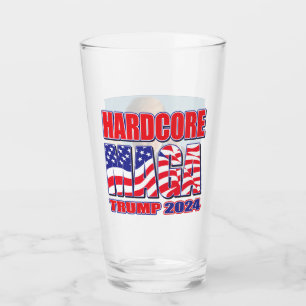 Hardcore MAGA Trump 2024 Glas