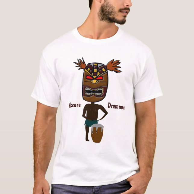 Hardcore-Schlagzeuger T-Shirt (Vorderseite)