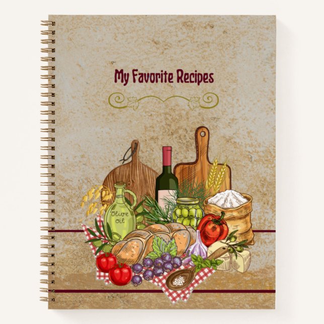 Hardcover Rezept Buch (Vorderseite)